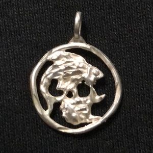 “Pisces”Zodiac sign diamondcut sterling silver pnt